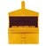 17. Calfskin Travel Wallet in Lemon