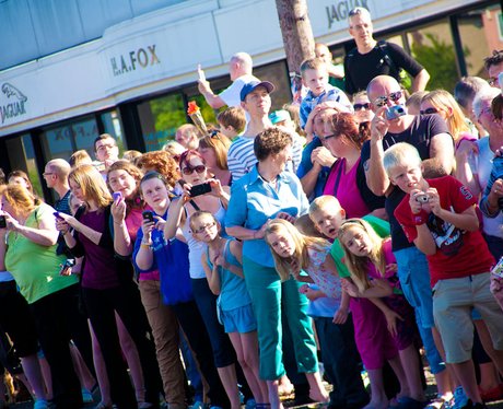 Crowds watch the Olympic Torch in Norwich