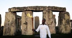 Olympic Torch at Stonehenge