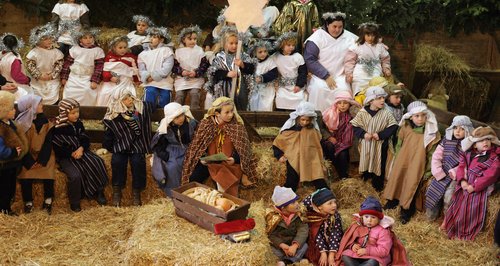 nativity scene school play
