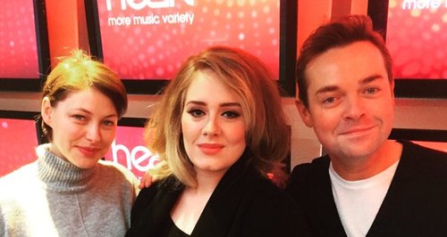 Adele with Stephen Mulhern and Emma Willis