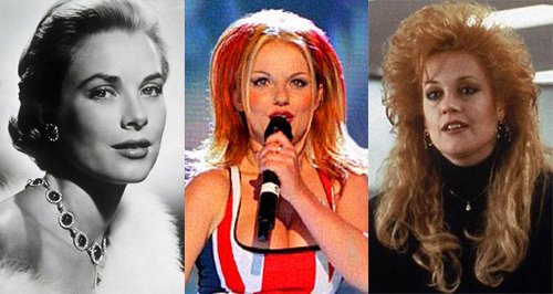 Grace Kelly, Geri Halliwell, Melanie Griffith