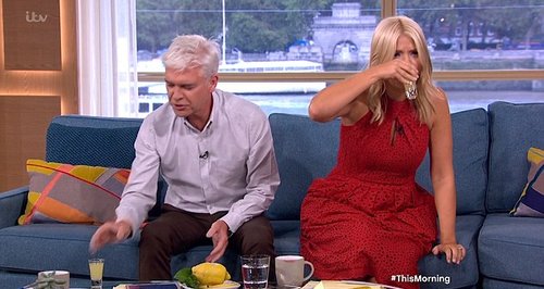 Holly Willoughby and Phillip Schofield down shots