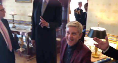 Ellen Mannequin Challenge