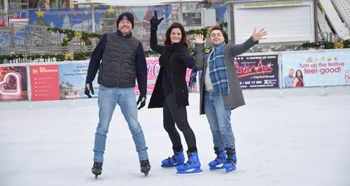 Kev & Ros on the ice