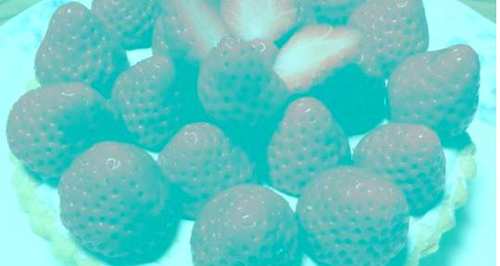 Strawberries Optical Illusion